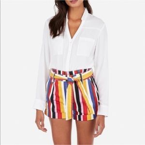 Express Paper Bag High Rise waist shorts